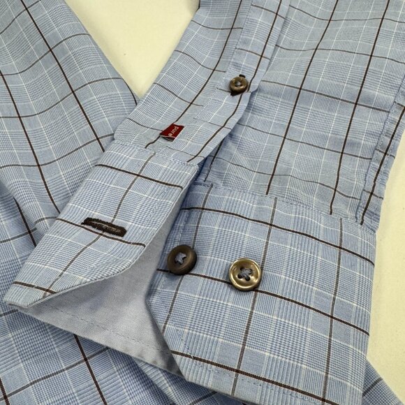 Men’s Dress Shirt – Light Blue Check, Slim Fit - Picture 2 of 5